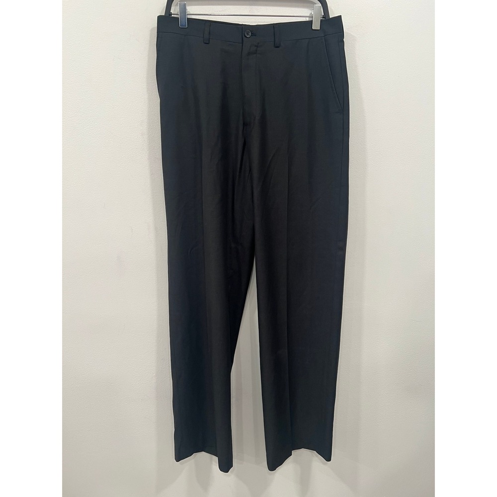 Claiborne Mens Dress Pants Black Slacks Size 32/32